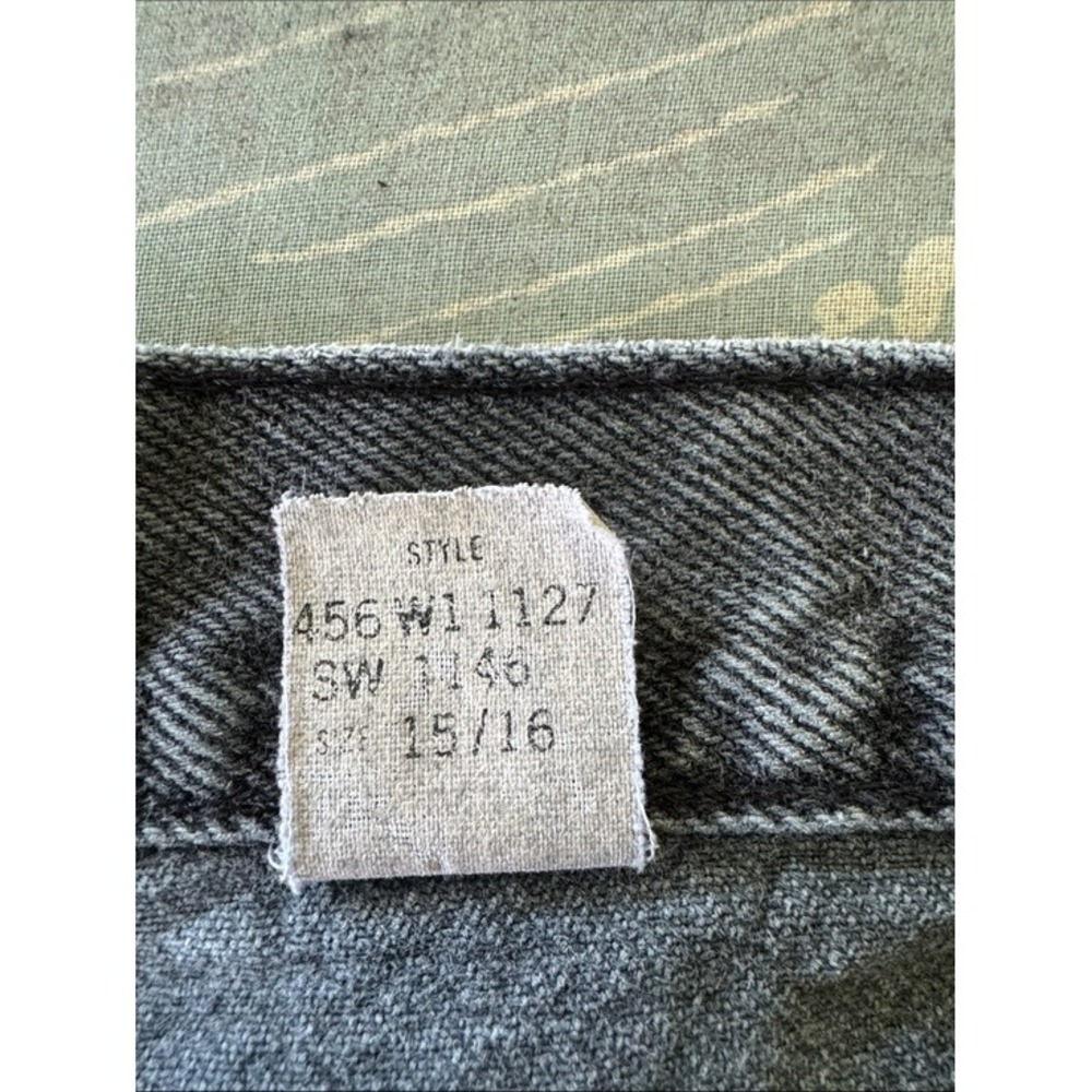 Sasson Vintage High Waisted Tapered Leg Grey Acid Wash Jeans 456W1 1127 Sz 15/16 - Picture 5 of 9